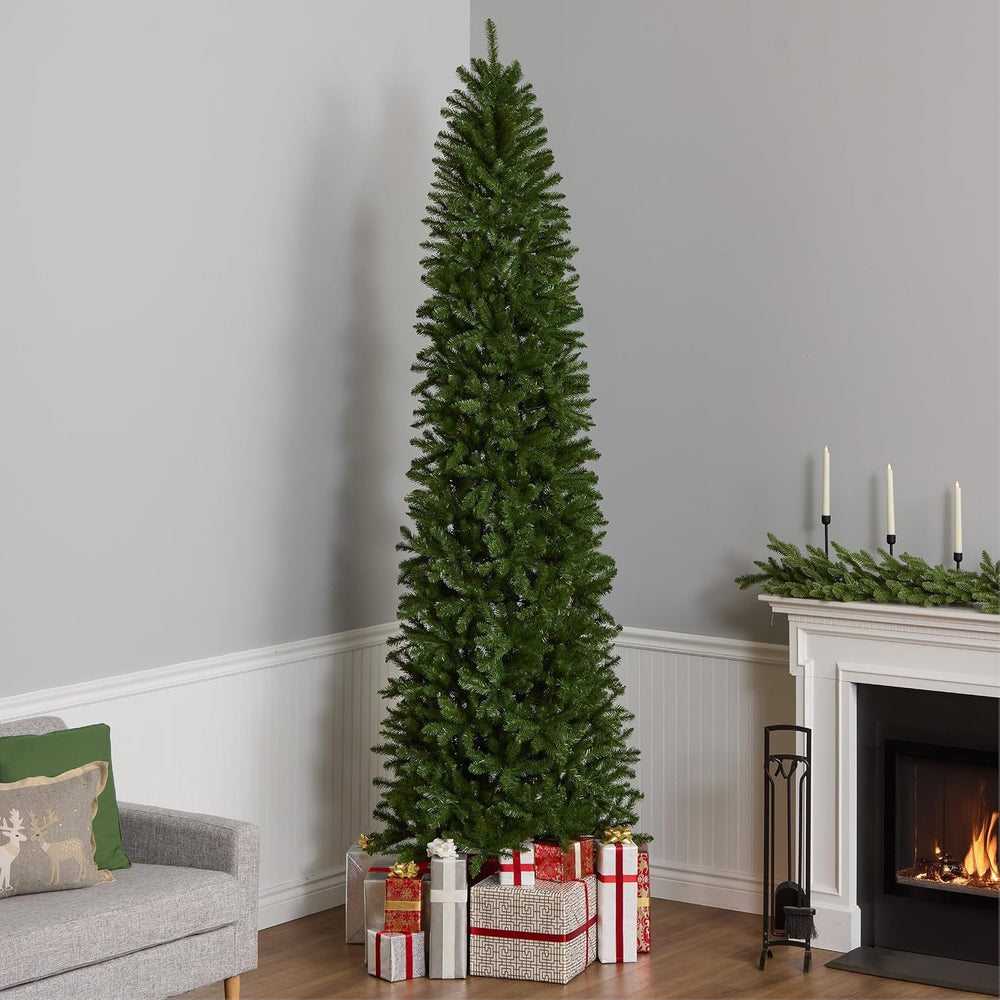 National Tree Company 10ft Unlit Kingswood Fir Slim Christmas Tree