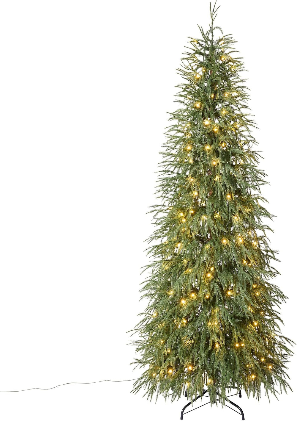 7ft Norfolk Pine Artificial Christmas Tree with Lights