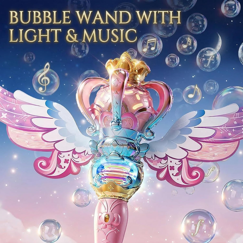 uregoio 2 pack spinning light up princess bubble, package contents