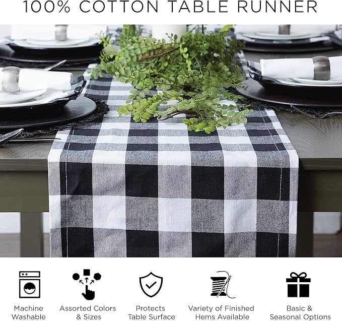 DII Woven Basic Tabletop Collection, Chevron Table Runner, 15x72, Marigold