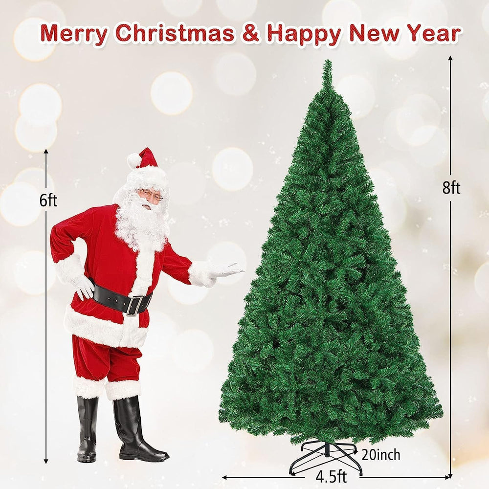 Goplus 8ft Artificial Christmas Tree with 1138 PVC Branch Tips