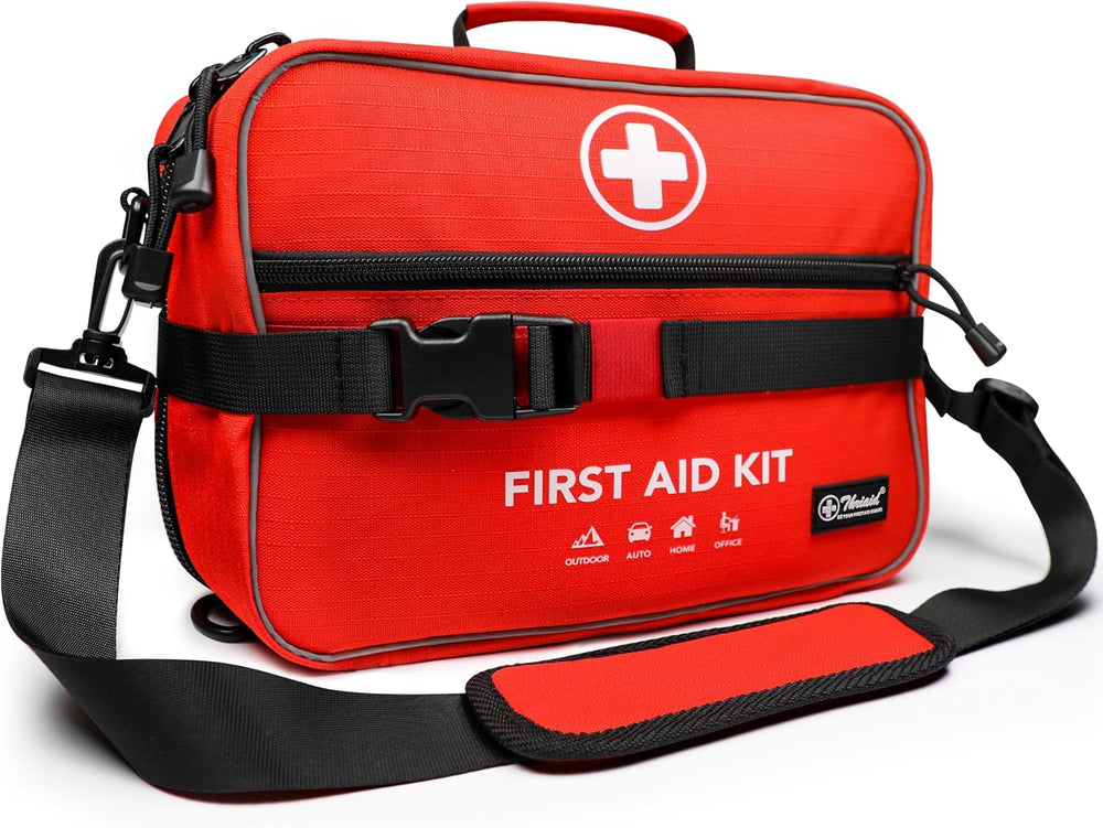 430 Piece First Aid Kit, Well-Organized Water-Resist Reflective Portable