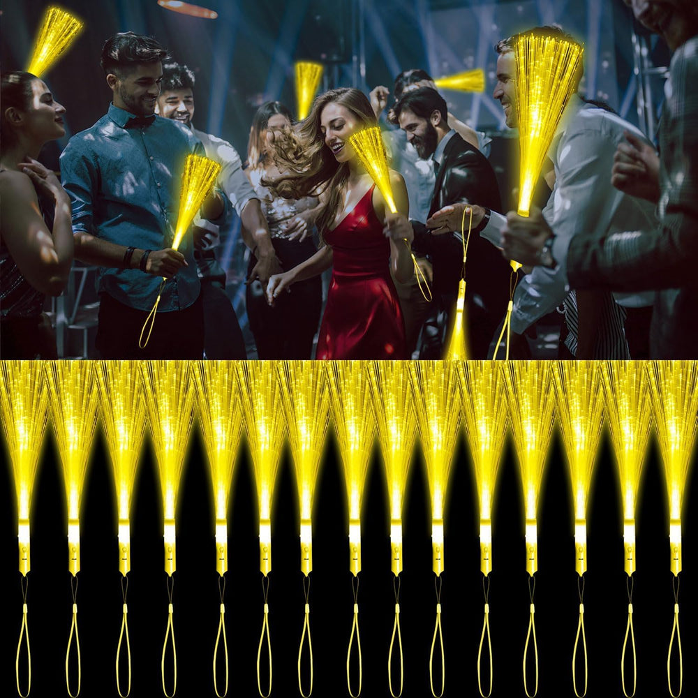 60 Pack Fiber Optic Wands,LED Light Up Wands with 3 Flashing Models,Glow in t...