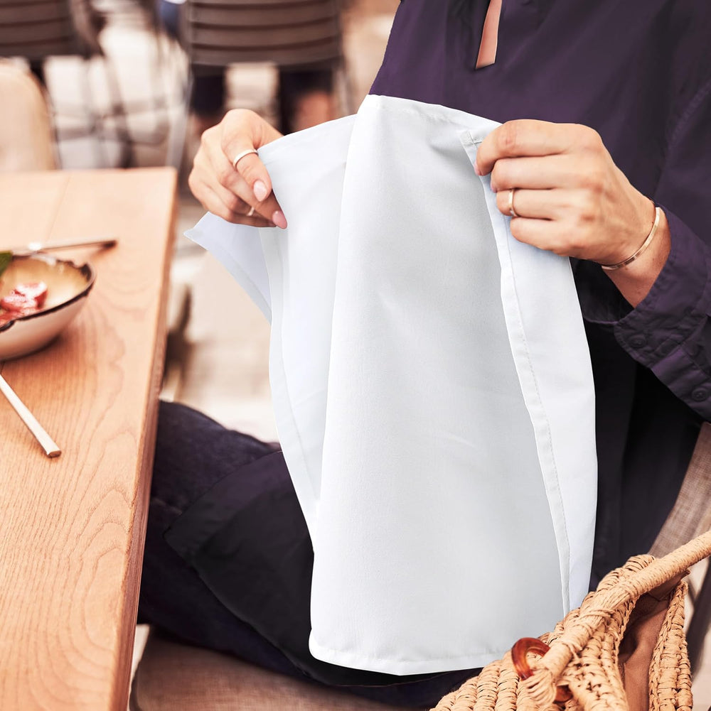 Utopia Home [60 Pack, White] Cloth Napkins 17x17 Inches, 100% Polyester