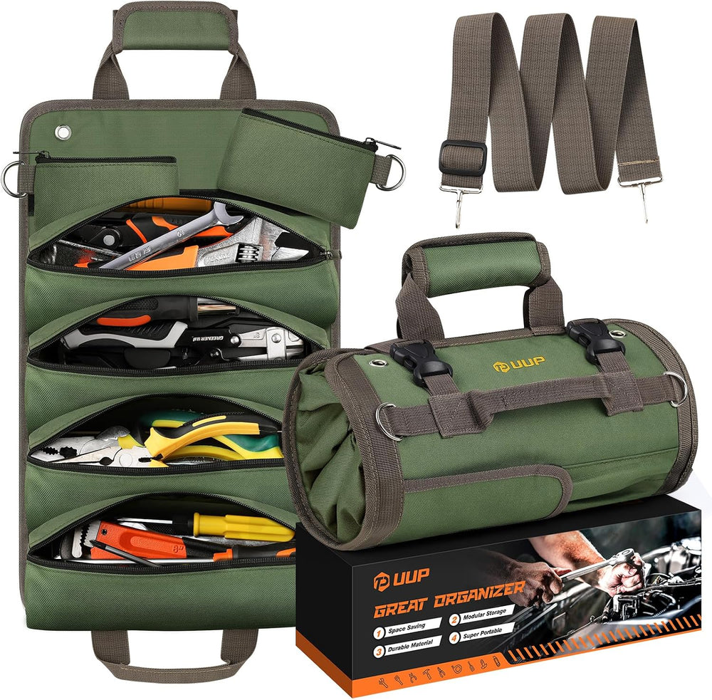 Tool Bag Roll Up, UUP Heavy Duty Portable Soft Tool Storage Gifts for Men