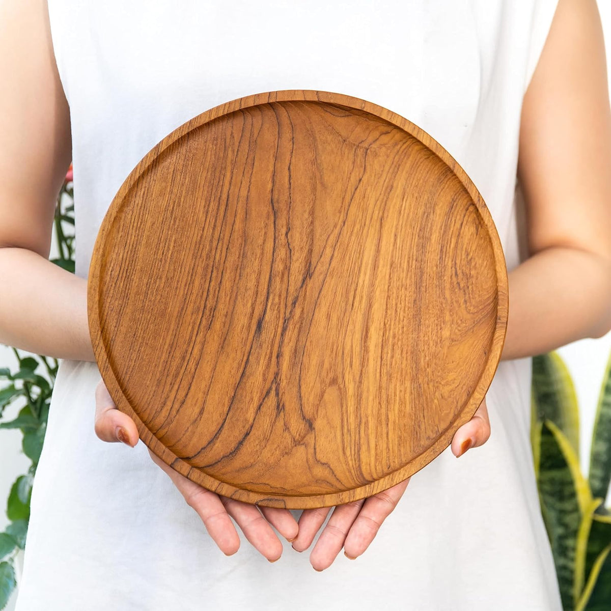 rainforest bowls set of 2 10" round javanese, side view