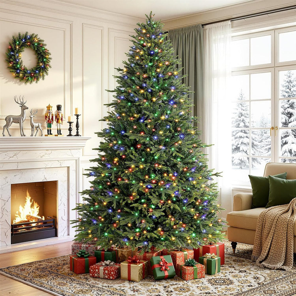 SHareconn 7.5ft Prelit Artificial Christmas Tree with Color Changing Lights