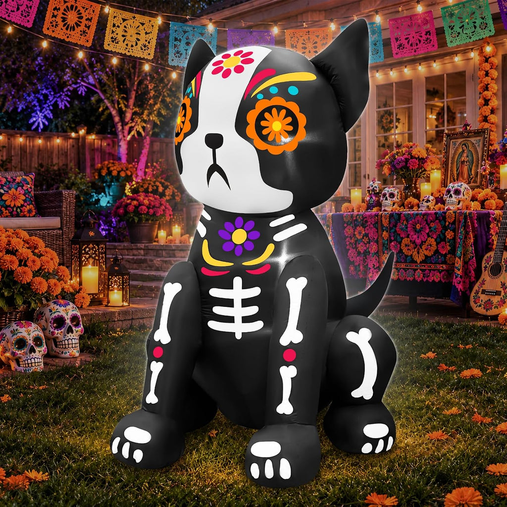 4 ft day of the dead inflatables outdoor on a desk or shelf