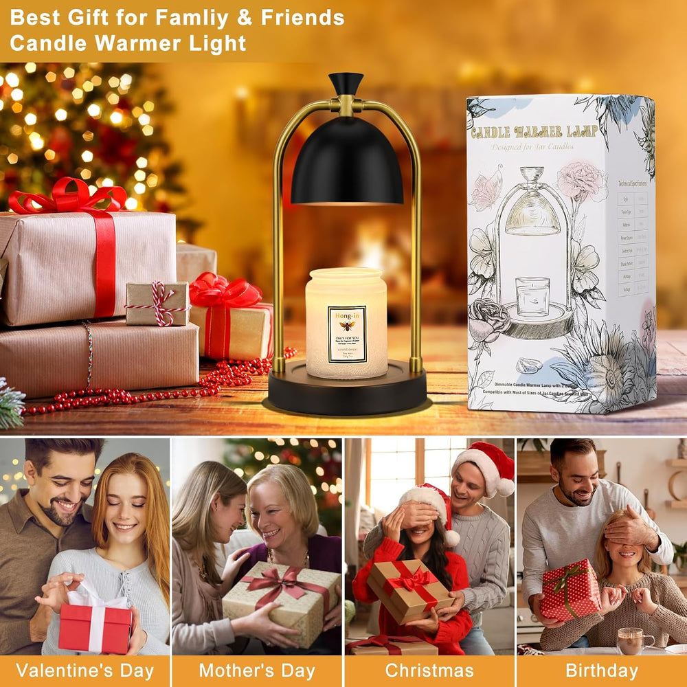 Black Candle Warmer Lamp,Birthday Gifts for Women Men