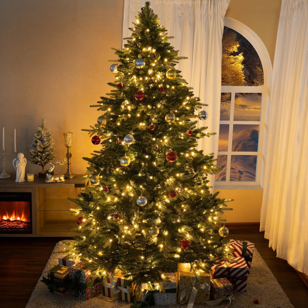 Naomi Home 7.5ft Artificial Prelit Rustic Christmas Tree