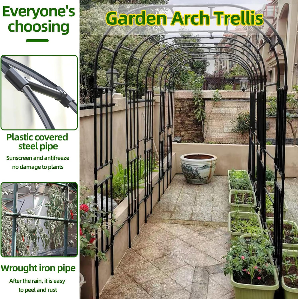 Garden Arch Trellis - Garden Arch Size Length: 59in Height: 94.5in