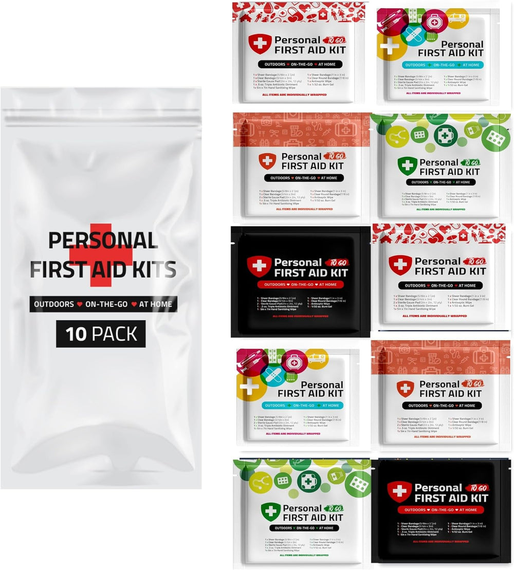 Portable Travel Size First Aid Kit - Assorted Pack | Perfect for Home, Office...