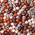 S&S Worldwide Color Splash Sports Bead Mix Football, Baseball, Pack of 600