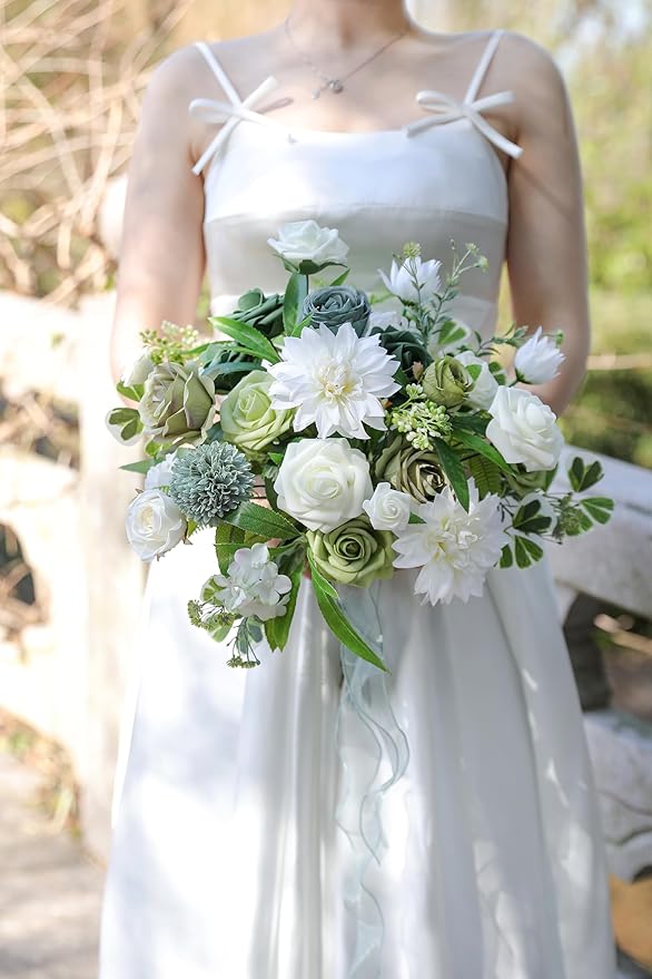 Serra Flora Artificial Flowers Combo Box Set for DIY Wedding Bouquets Centerpieces Arrangements Bridal Shower Party Home Decorations