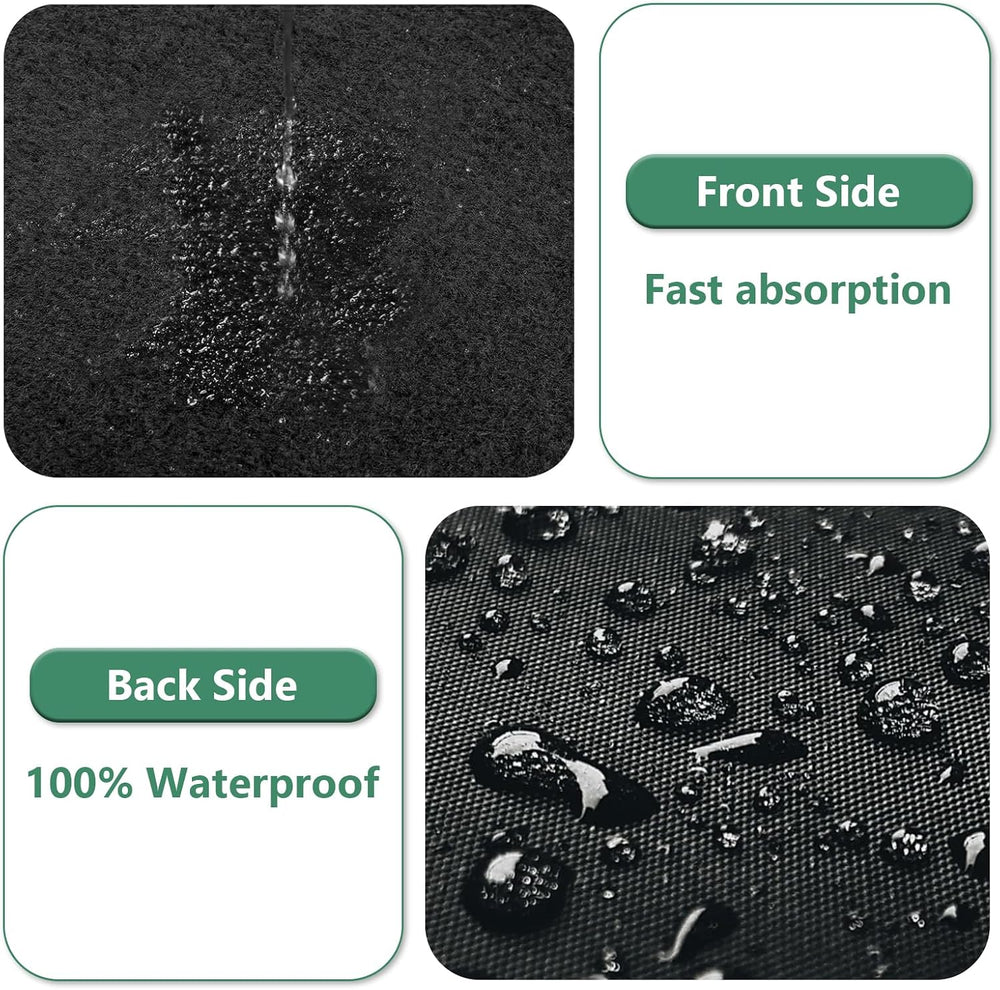 Black Carpet Runner Rug for Party and Event, Non-Slip TPR Rubber Backed Aisle...