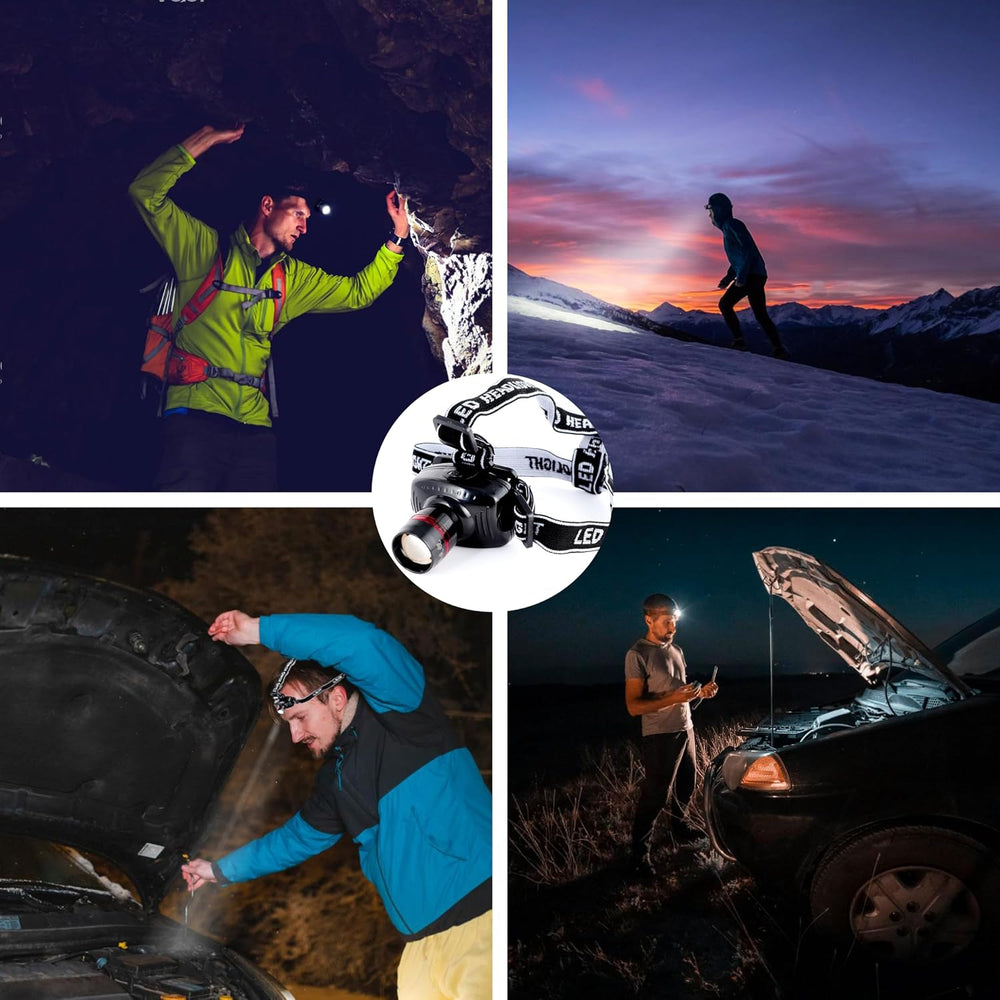 Emergency Car Kit with Jumper Cables Headlamp Car Safety Kits Pale