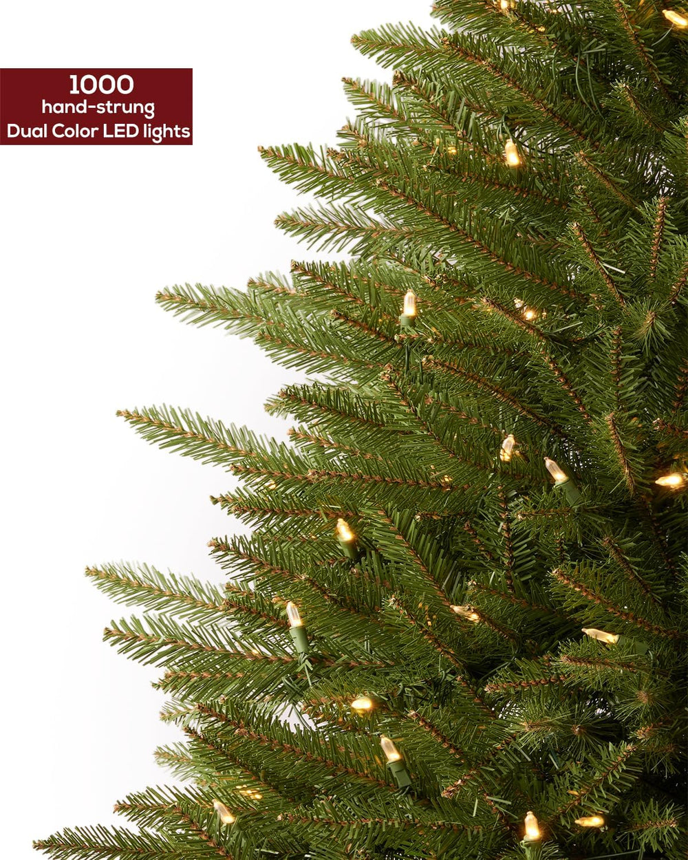 7.5FT Pre-lit Christmas Tree Premium Artificial Spruce Remote Control with 10...