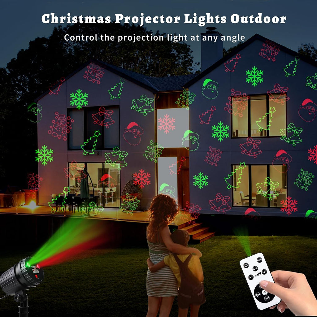 christmas laser projector lights, 8 patterns led projection, package contents