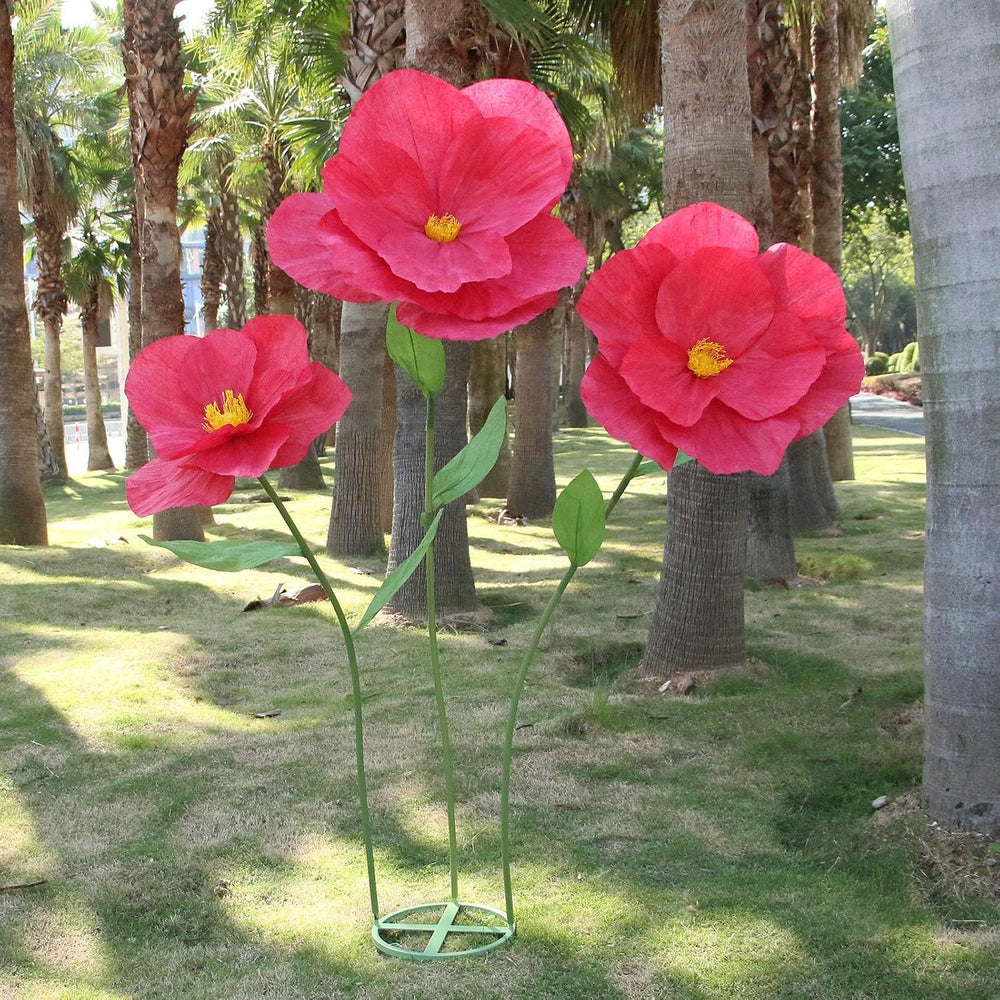 5.9 Ft Large Paper Artificial Flowers, Giant Flowers for Decoration