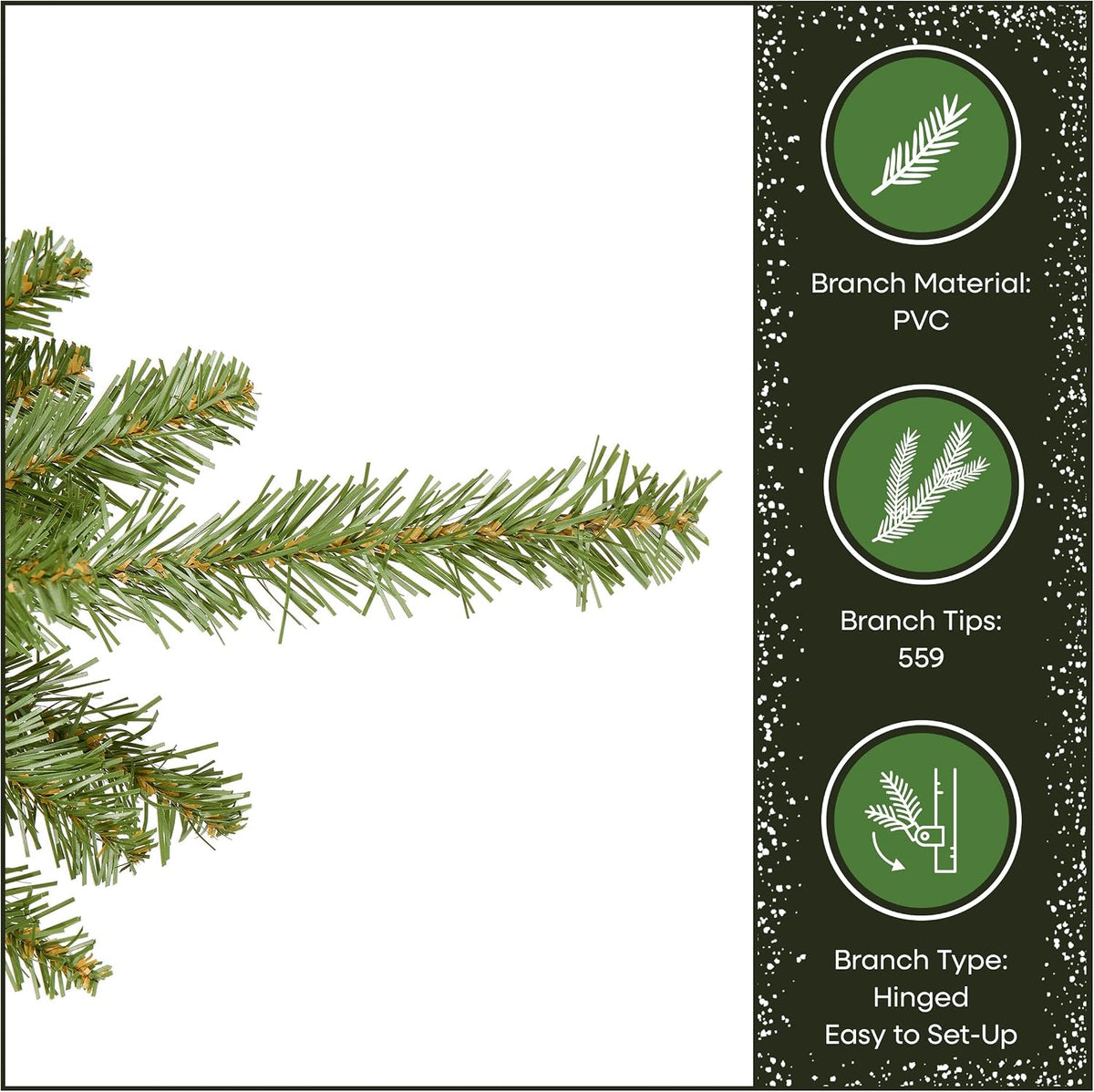 national tree company 4ft unlit dunhill fir mini showing dimensions