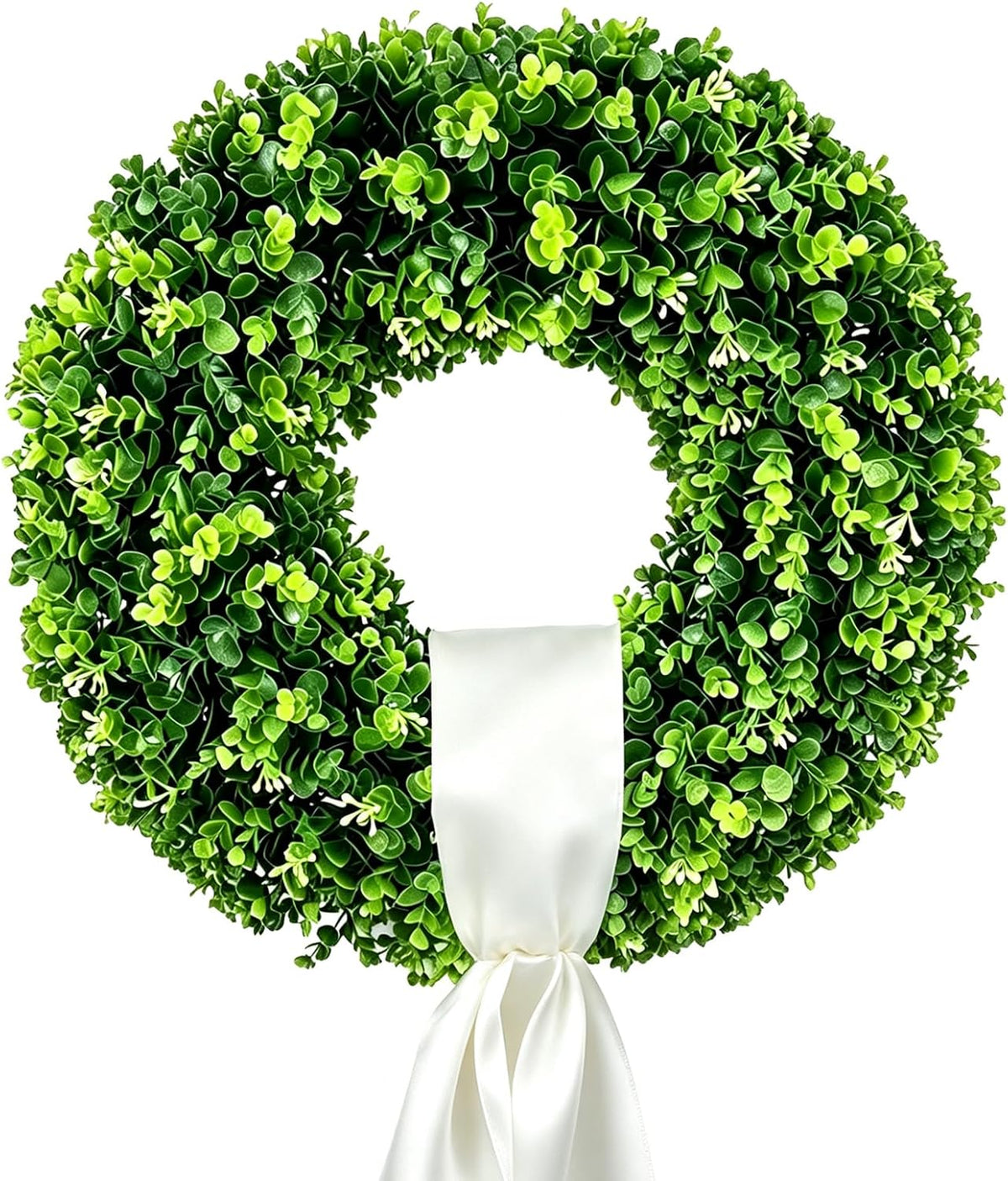 Cleangor Artificial Boxwood Wreaths for Front Door