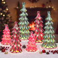 Geetery 6 Pcs Christmas Candy Tree Lighted Tabletop Decor 10/7/5 Inch
