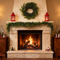 Artificial Norfolk Pine Garlands, Set of 2 – 6ft Lifelike PVC Chirstmas Garlands for Indoor & Outdoor Holiday Decor 30 Branches