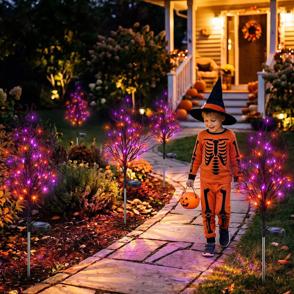 4Pack Halloween Decoration Solar Outdoor Light 31.5'' Waterproof