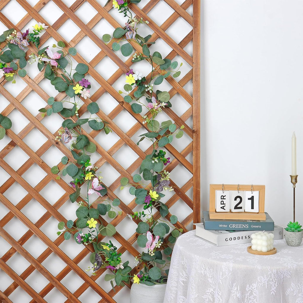 Flower Garland Artificial Daisy Garlands Floral Vines 3D Butterfly