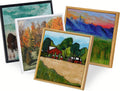 14x14 Canvas Floater Frame for 0.6-0.9" Deep Canvas Painting,Black