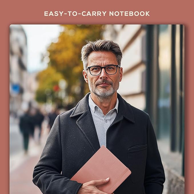 Beechmore Books A4 Sketchbook – 8.5x11 Premium Vegan Leather Bound Large Sketch Book Hardcover with 156 Thick 160gsm Perforated Ivory Pages, Blank Sketch Pad, Gift Boxed, Back Pocket, Ribbon Bookmark