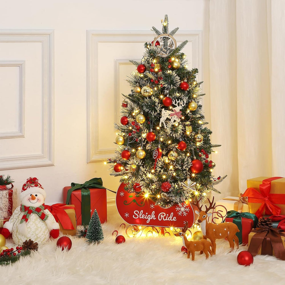 Garvee 3FT Christmas Tree,Pre-Lit Artificial Christmas Trees with Lights, Sma...