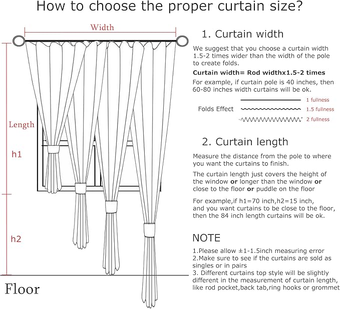 Vision Home White Pinch Pleated Semi Sheer Curtains Textured Light Filtering Window Curtains 112 inch for Living Room Bedroom Rayon Blended Pinch Pleat Drapes with Hooks 2 Panels 40" Wx112 L