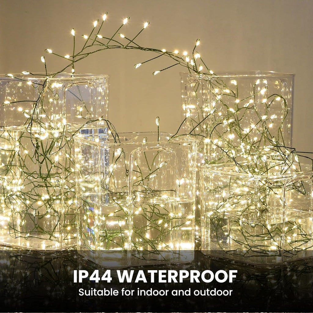 dailyart 2000led fairy lights 130ft christmas lights with showing dimensions