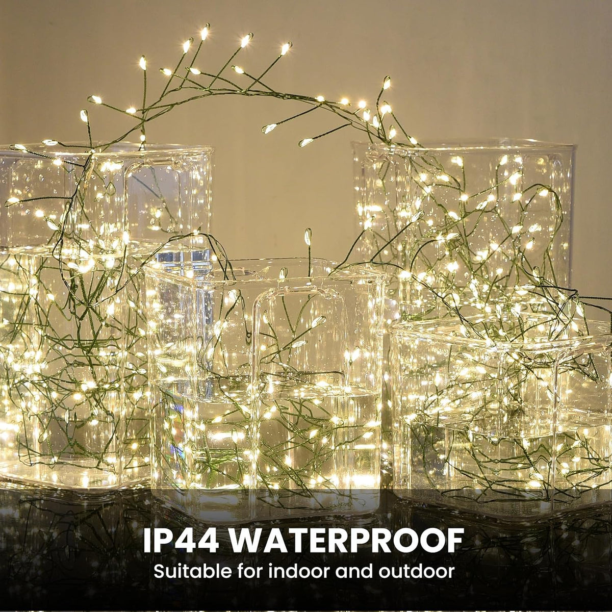 dailyart 2000led fairy lights 130ft christmas lights with showing dimensions