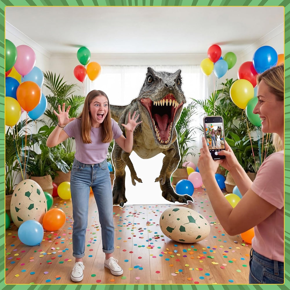 Capoda Life Size Dinosaur Cardboard Cutout Standee 43x59 in, Dino Kt Foam Boa...