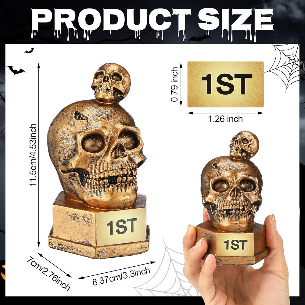 3 Pcs Halloween Trophy Best Costume Contest 1st 2rd 3nd Trophies Award