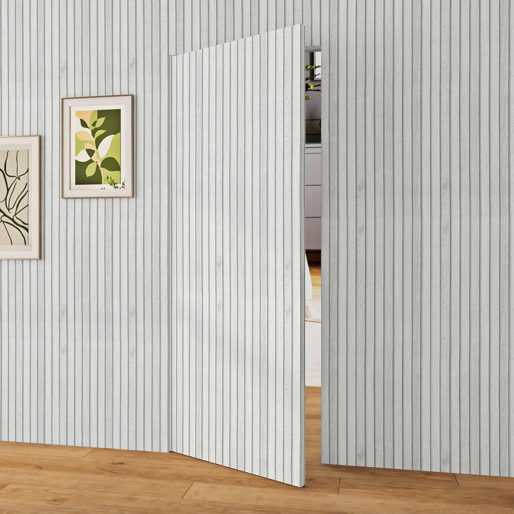 Livelynine 15.8x394 Beadboard Peel and Stick Wallpaper Removable Pre Pasted W...