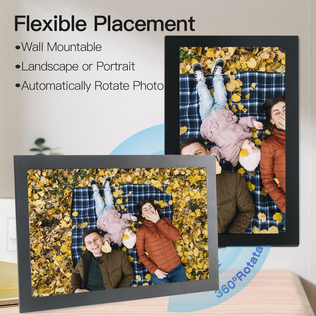 Glusine Digital Photo Frame with 15.6 Inch Touch Screen