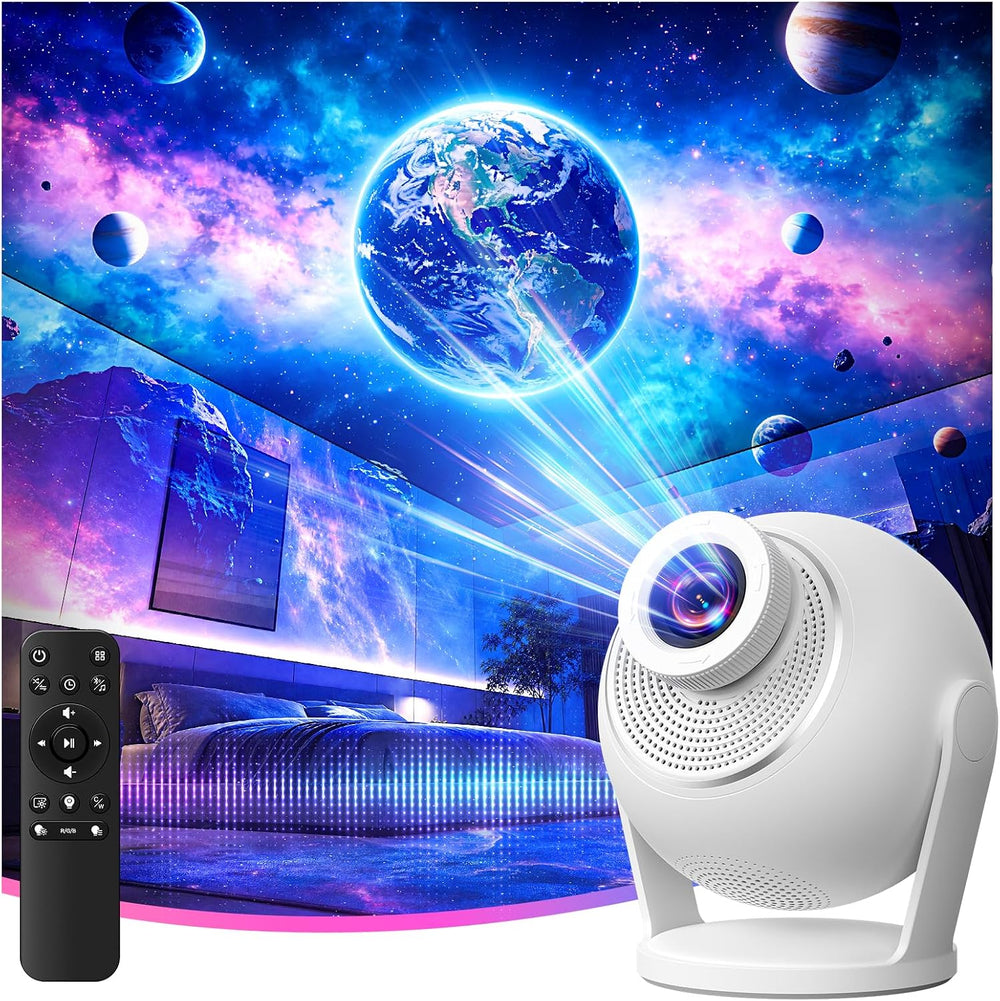 3D Galaxy Projector, 60 HD Dynamic Scenes, Star Light Projector for Home