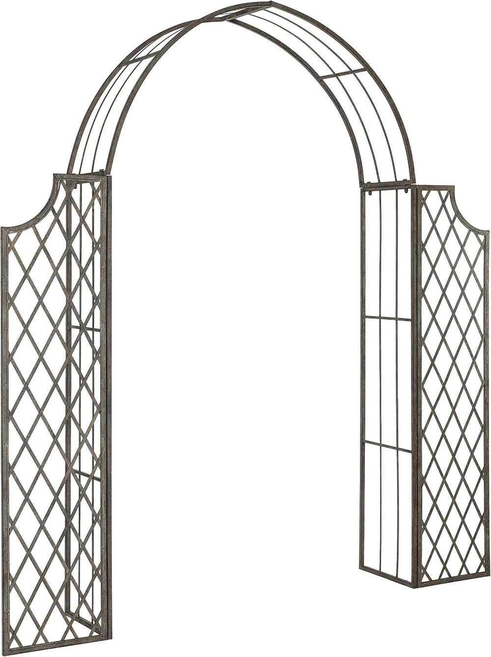 SAFAVIEH Outdoor Jaida Metal Garden Arbor, 88" Rustic Blue PAT5011A