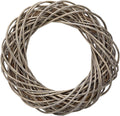 Galt International Natural Woven Weeping Willow Rattan Ring Wreath 21.7" Neutral Tone Home Decor Christmas Fall Harvest Thansgiving Wreath for Front Door