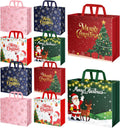 Ranfashiong 10PCS Extra Large Christmas Gift Tote Bag with Handles