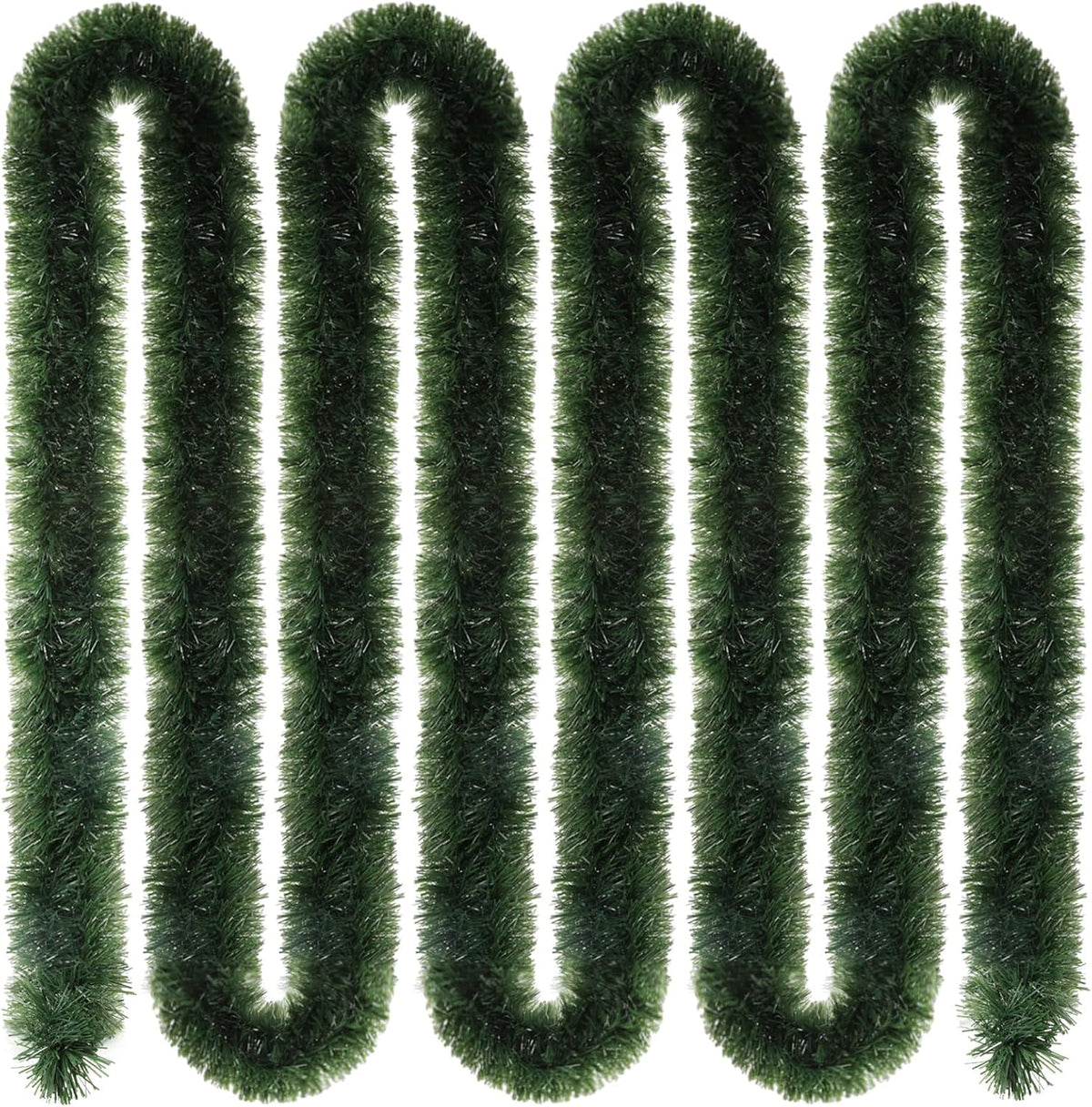Hotop 252 ft Christmas Garland Bulk, Green, Classic Style