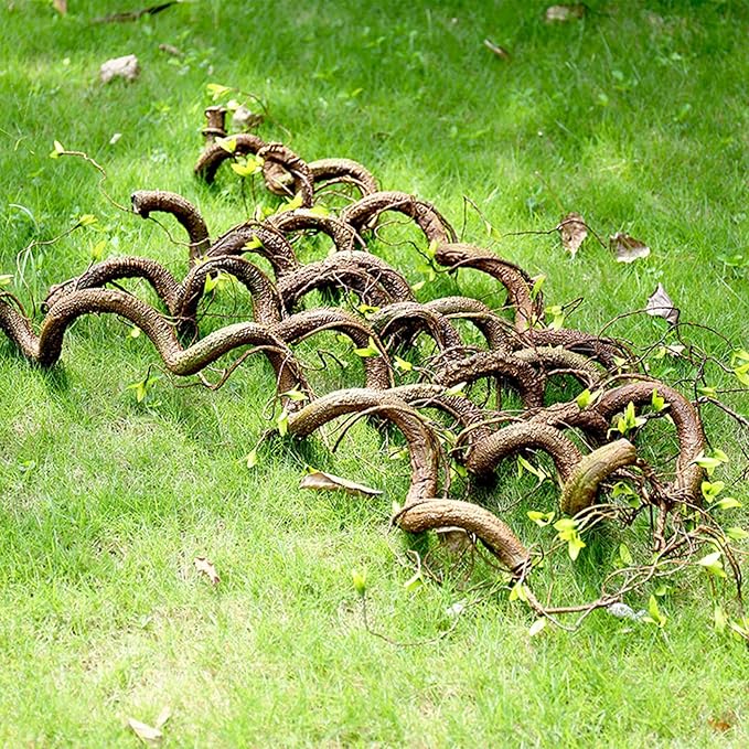 Bendable 63in Artificial Tree Twigs Cane Vine Branches Fake Plants Trunk Garland with Leaves for Home Wedding Garden Wall Hanging X'Mas Christmas Thanksgiving Day Decoration