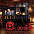 Capoda Life Size Cardboard Cutout Standee 43x59 in, Kt Foam Board Locomotive Photo Booth Prop, 2 Support Brackets and 2 Double-Sided Tape, Easy Assembly for Party Birthday Event Decor(Side of Train)