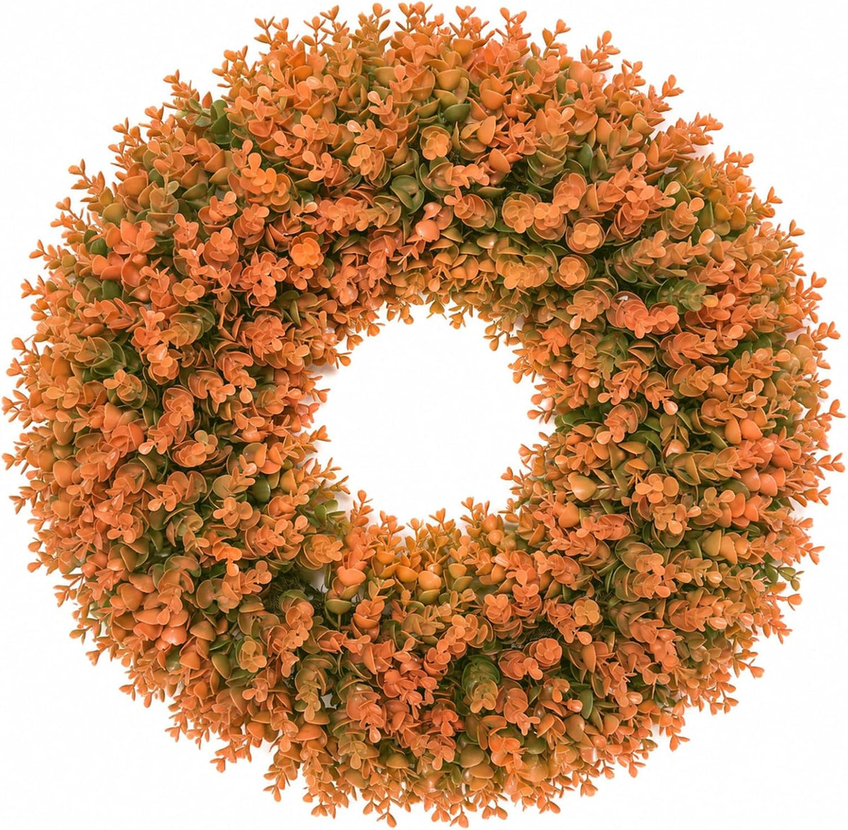 26" Fall Wreath for Front Door, Outdoor Autumn Farmhouse Decor,Boxwood