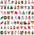 Watersay 70 Pcs Christmas 3D Silicone Focal Beads for Pens