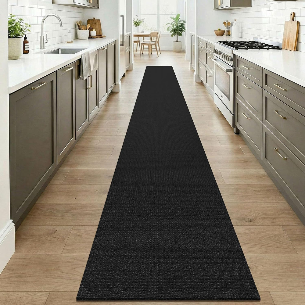 KOZYFLY Black 2x20 Runners Rugs for Hallway, Extra Long Washable Runner Rug, ...