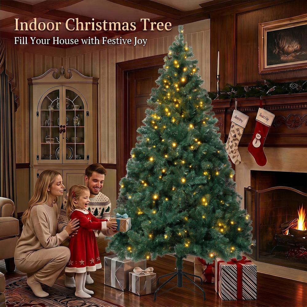 5FT Christmas Tree with Warm Light,Artificial Xmas Tree for Christmas Decor